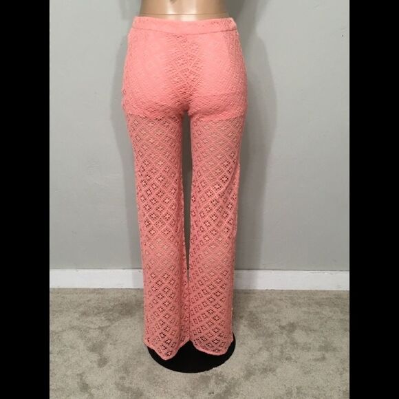New Trina Turk Andria sheer crochet pant. - Picture 7 of 10